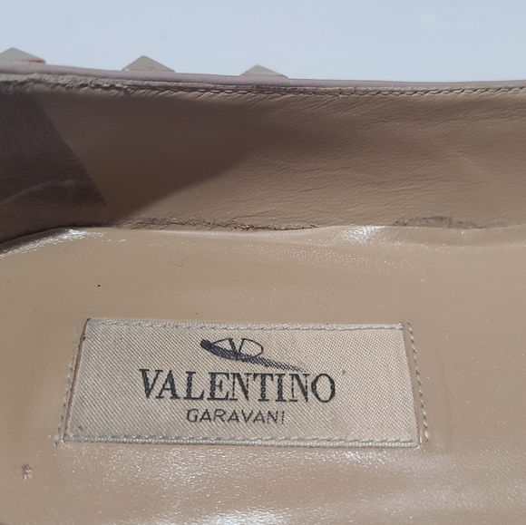 Valentino Rockstud Pointed Toe Ballerina Flat - Picture 5 of 9
